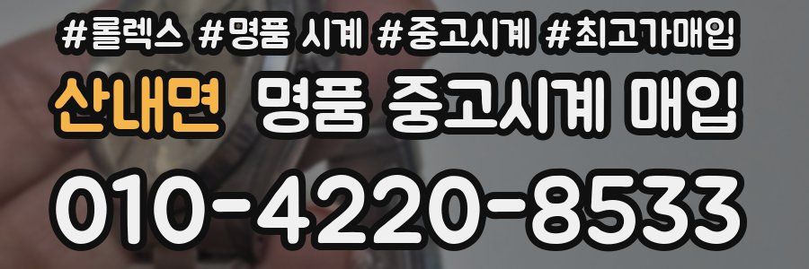 산내면 명품 중고시계 매입