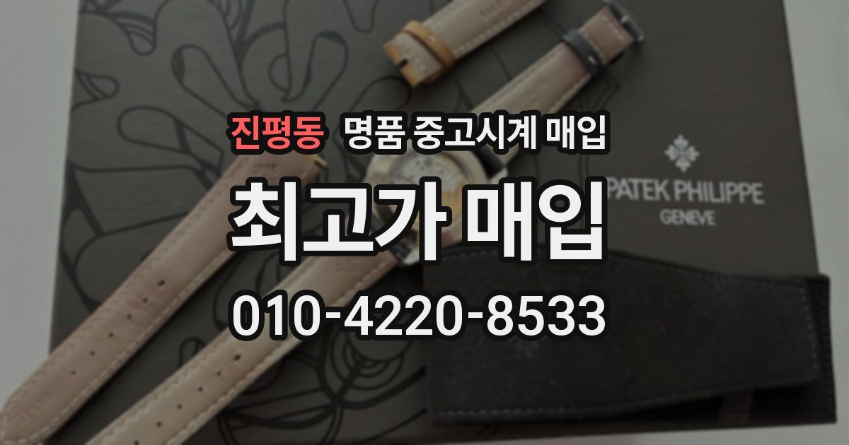 진평동 명품 중고시계 매입