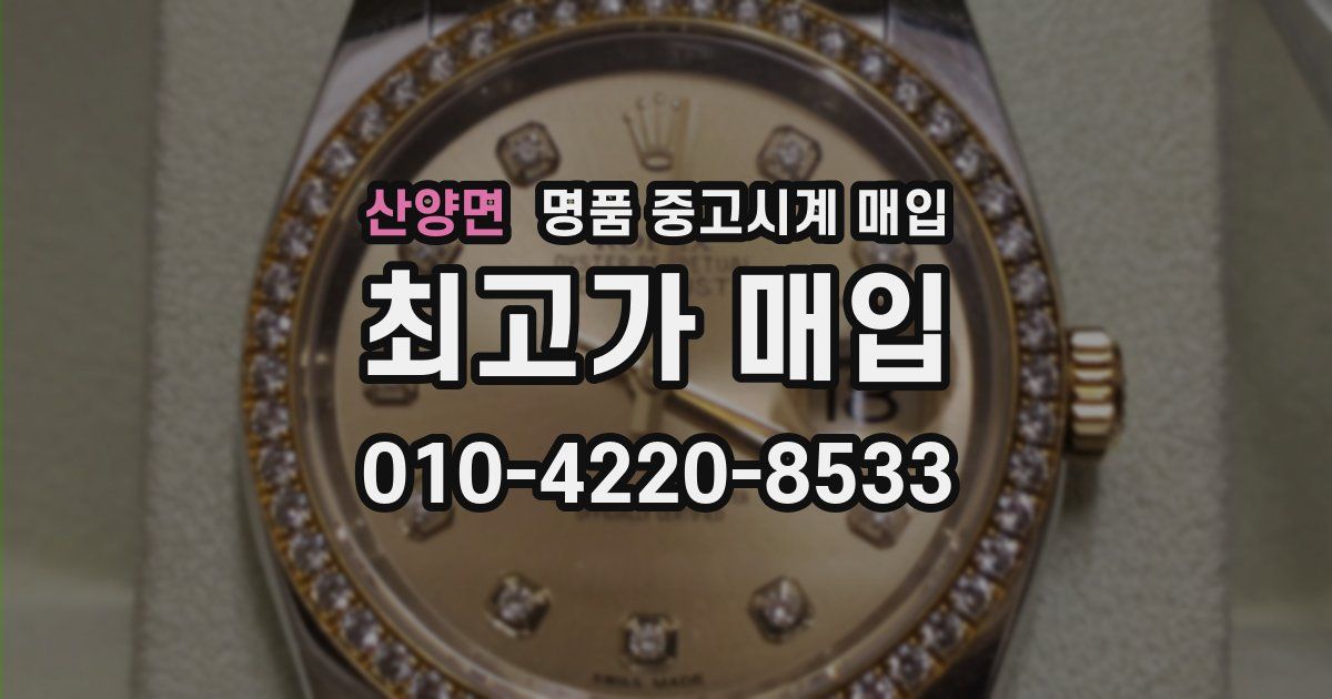 산양면 명품 중고시계 매입