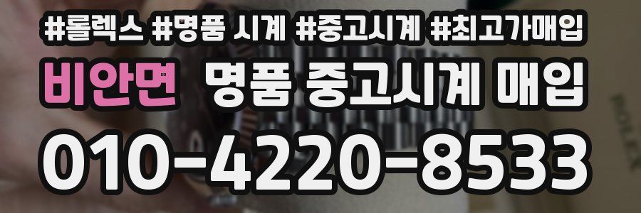 비안면 명품 중고시계 매입