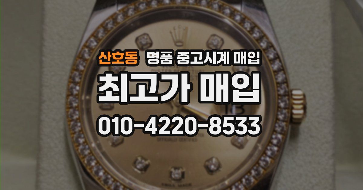 산호동 명품 중고시계 매입