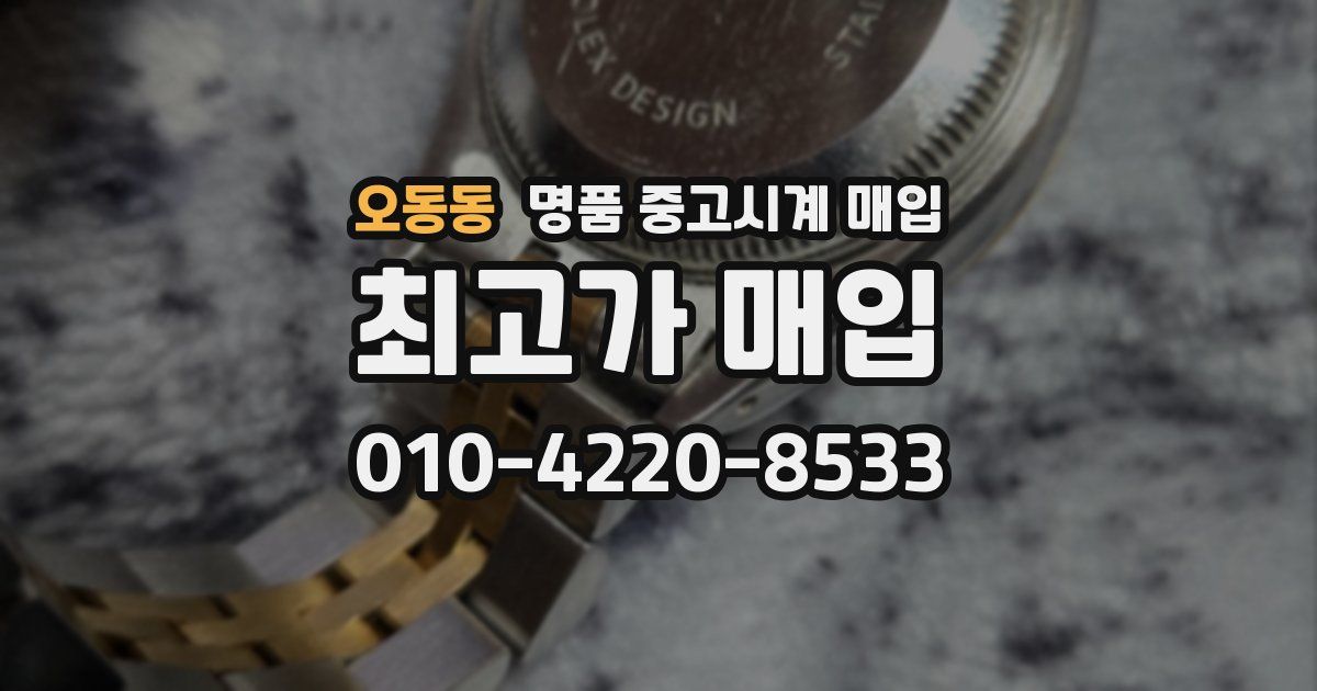 오동동 명품 중고시계 매입