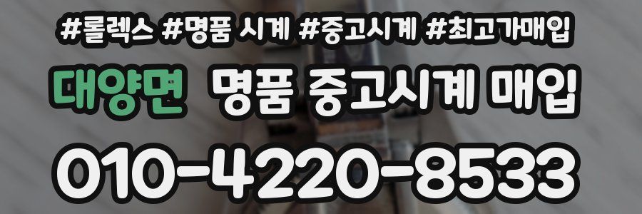 대양면 명품 중고시계 매입