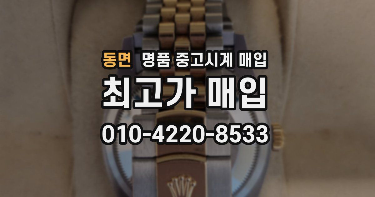 동면 명품 중고시계 매입