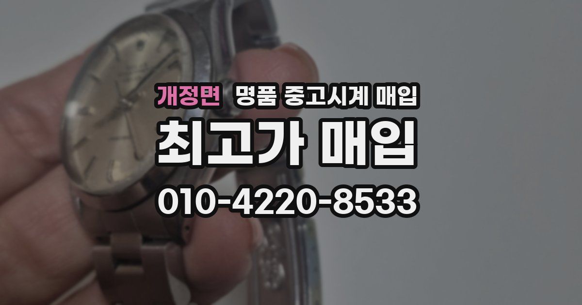 개정면 명품 중고시계 매입