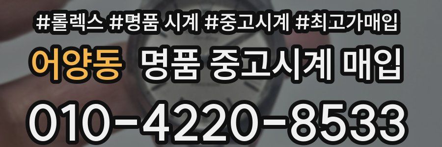 어양동 명품 중고시계 매입