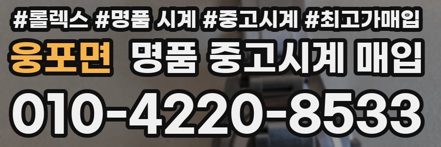 웅포면 명품 중고시계 매입