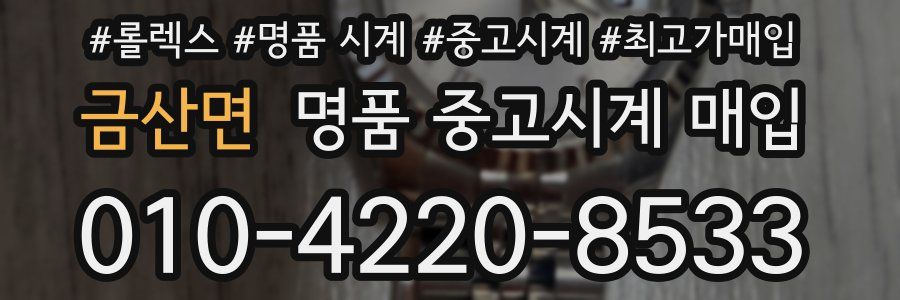 금산면 명품 중고시계 매입