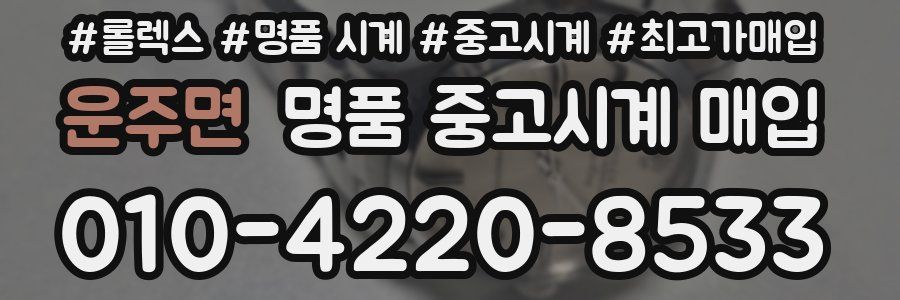 운주면 명품 중고시계 매입