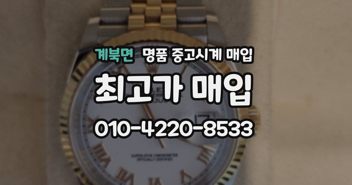 계북면 명품 중고시계 매입