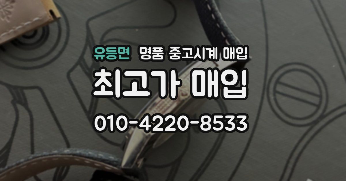 유등면 명품 중고시계 매입