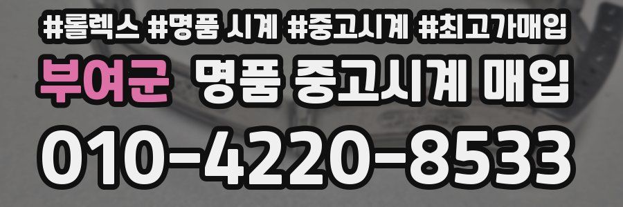 부여군 명품 중고시계 매입