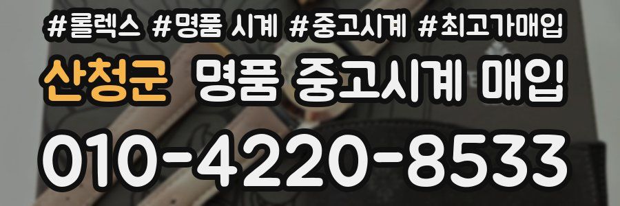 산청군 명품 중고시계 매입