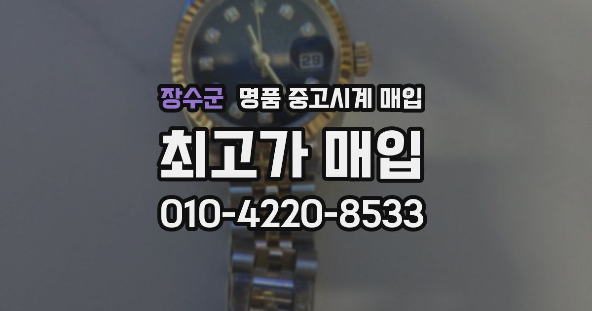 장수군 명품 중고시계 매입