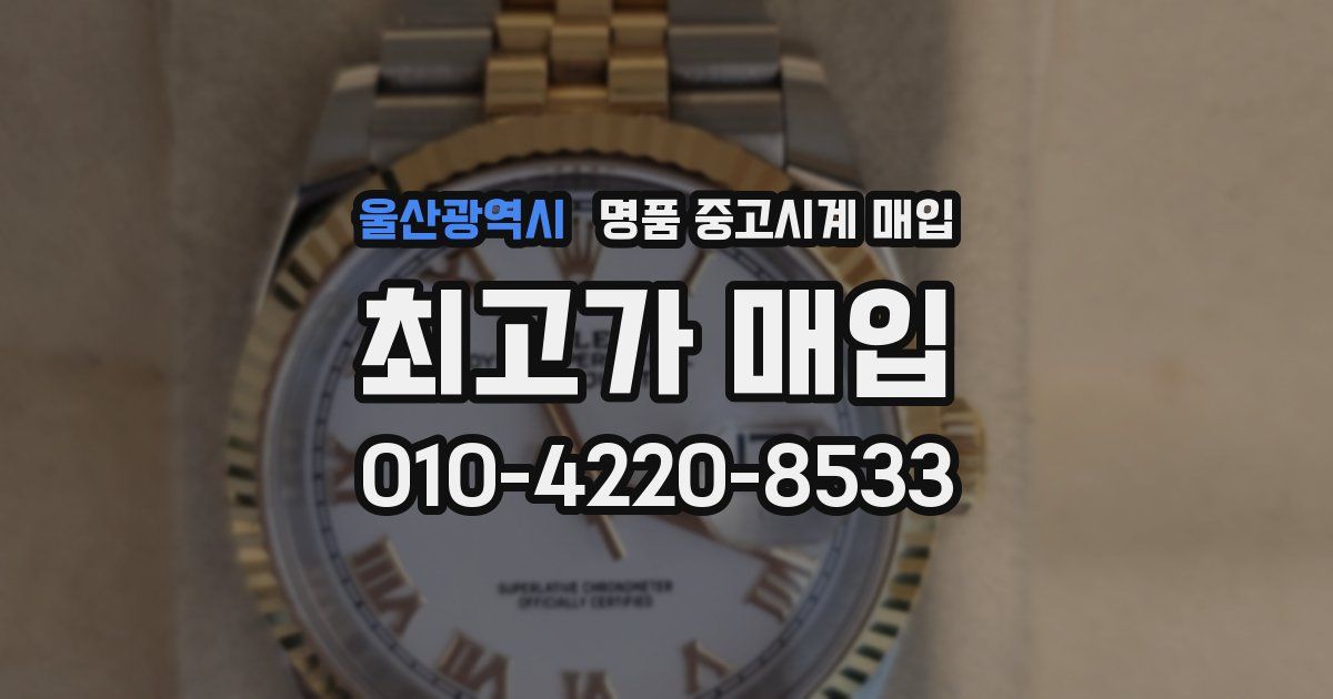 울산광역시 명품 중고시계 매입