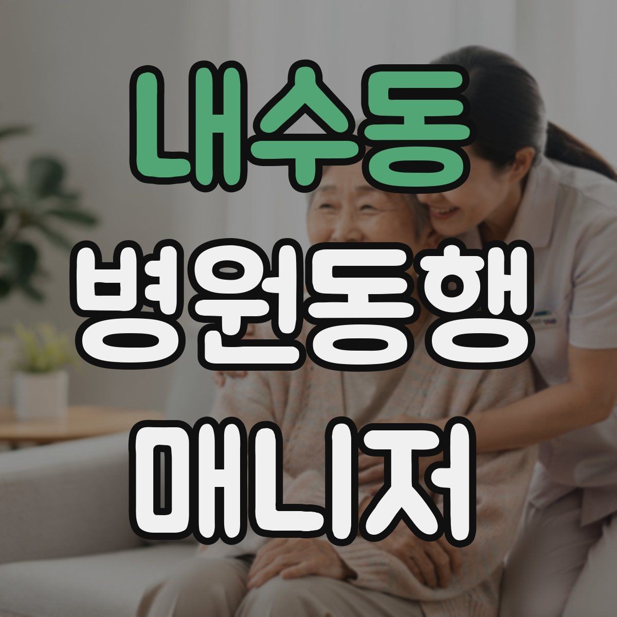 내수동 병원동행매니저 자격증 혼자 병원 가기 어려운 경우 체크