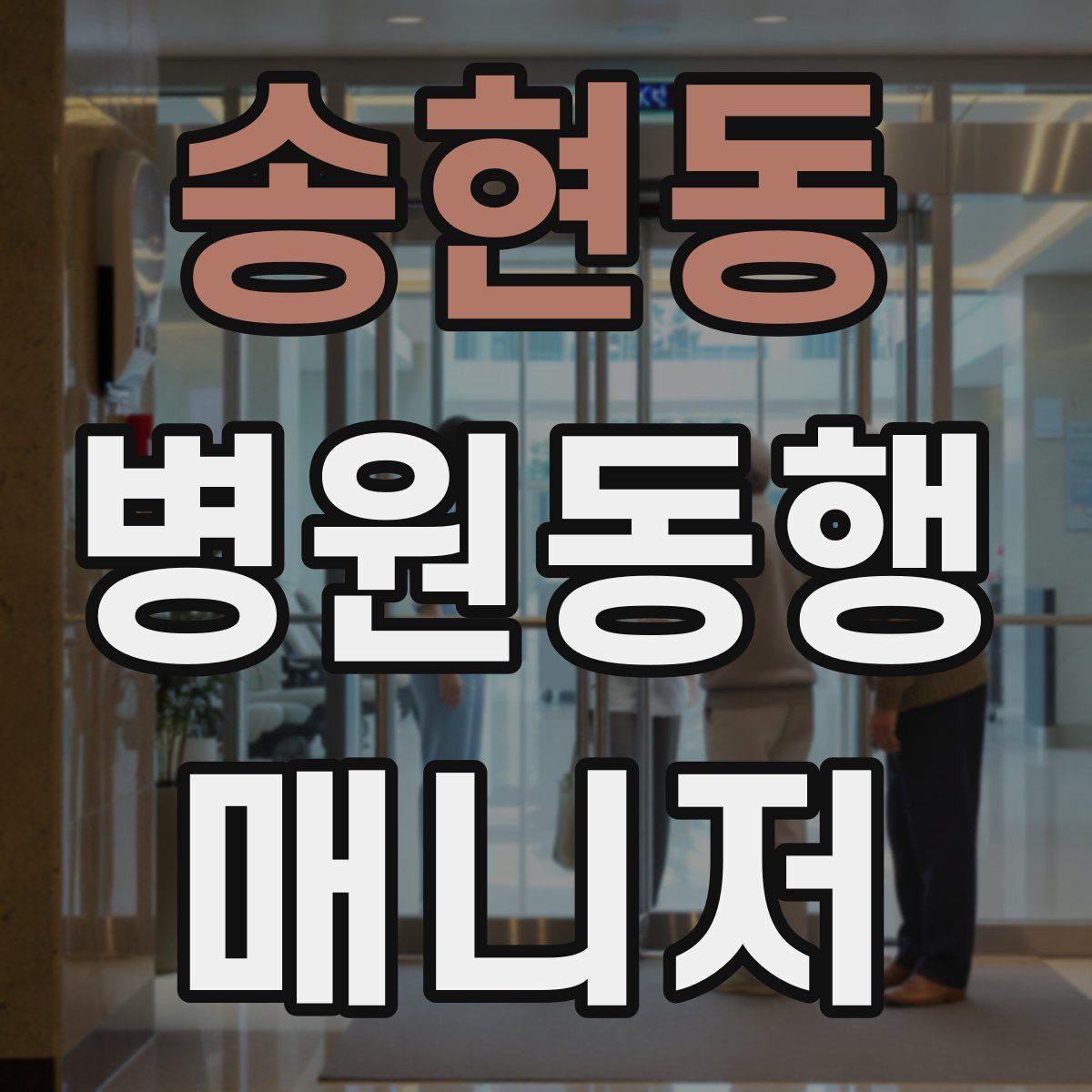 송현동 병원동행매니저 자격증