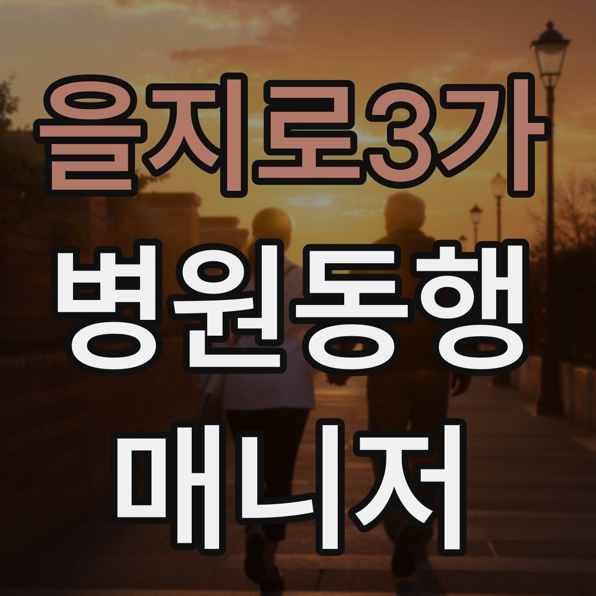 을지로3가 병원동행매니저 자격증