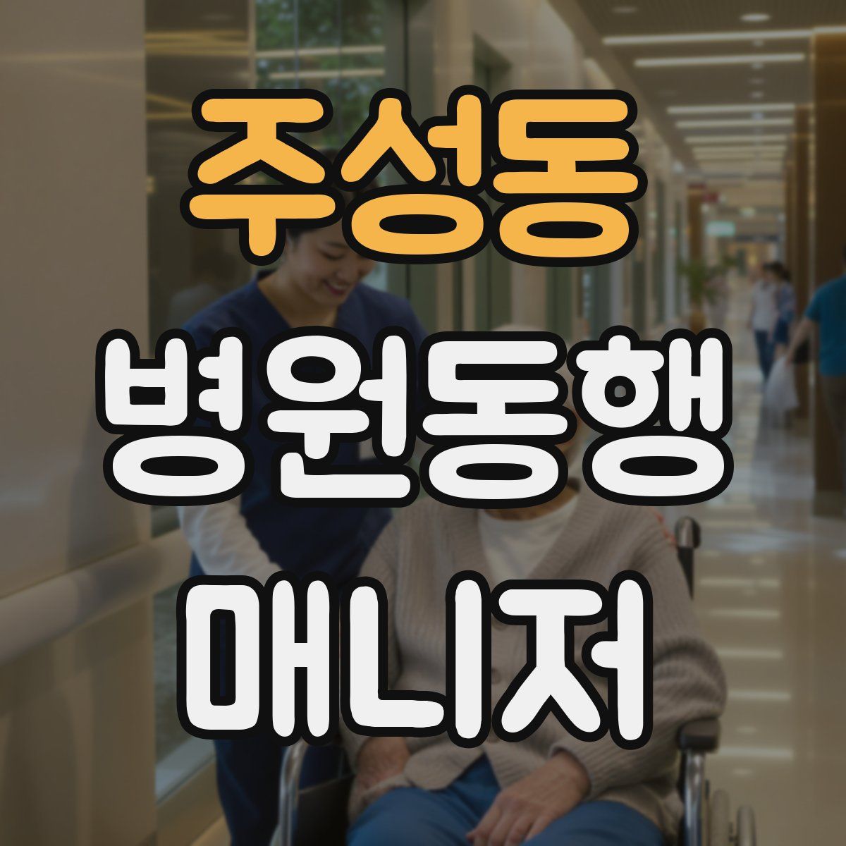 주성동 병원동행매니저 자격증