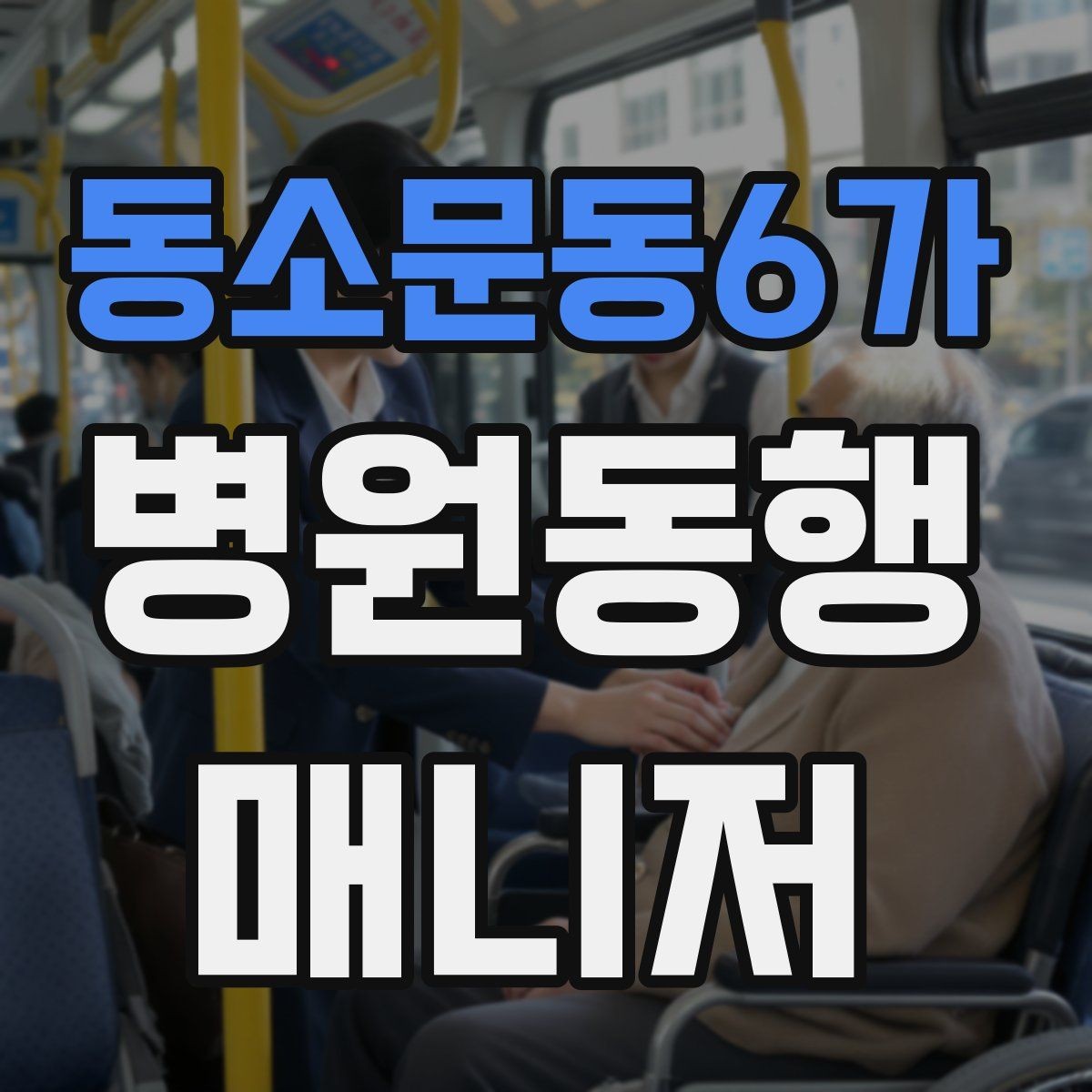 동소문동6가 병원동행매니저 자격증 한 번에 이해하는 동행업무 핵심 정리