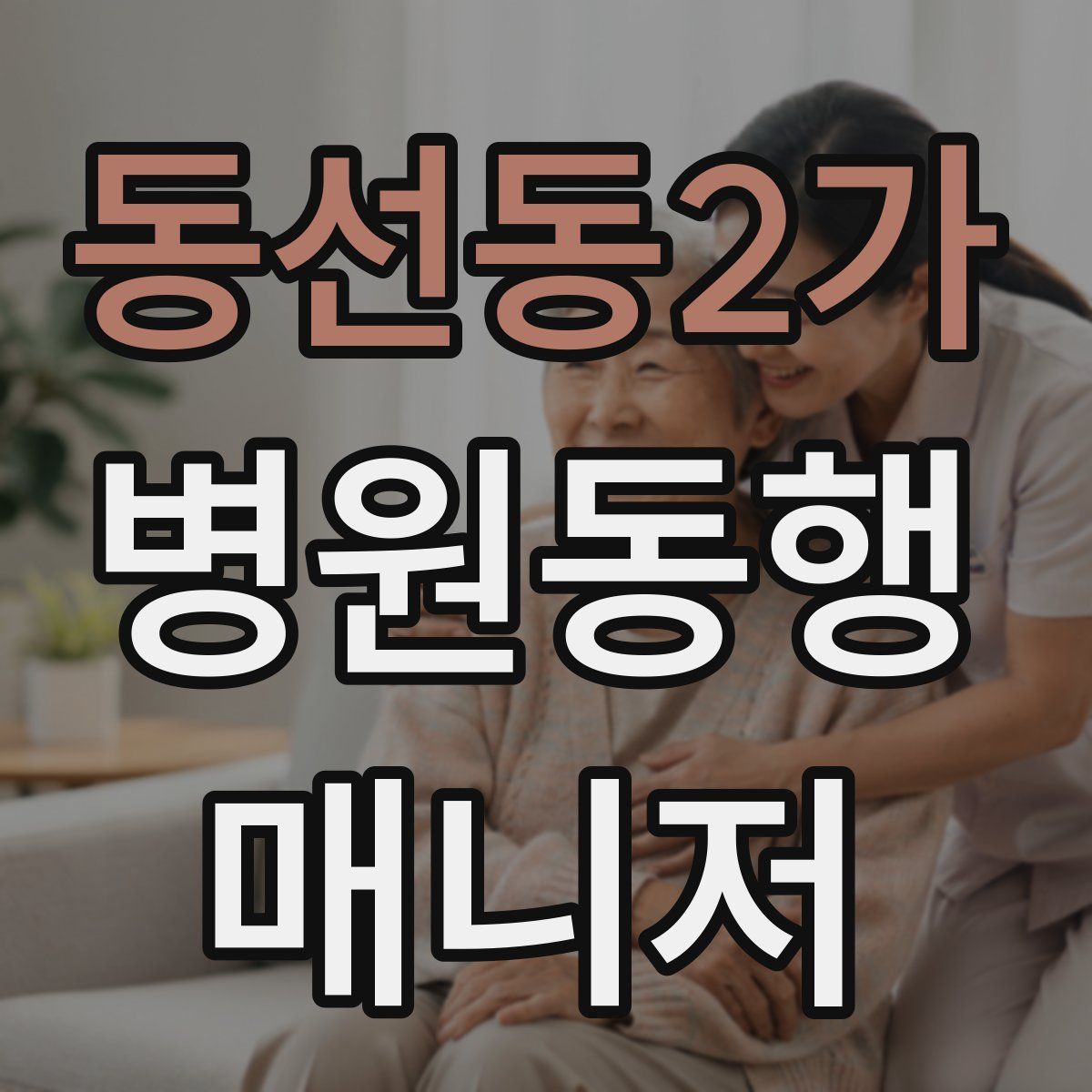 동선동2가 병원동행매니저 자격증