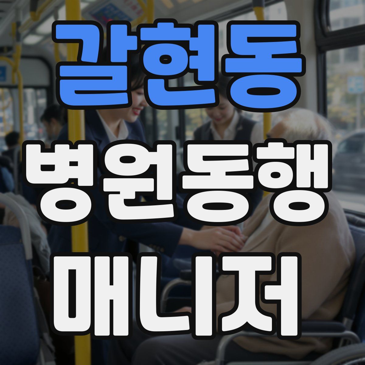 갈현동 병원동행매니저 자격증