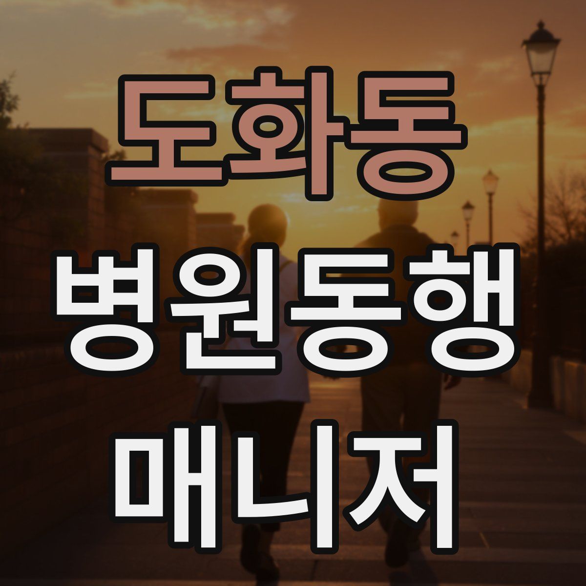 도화동 병원동행매니저 자격증