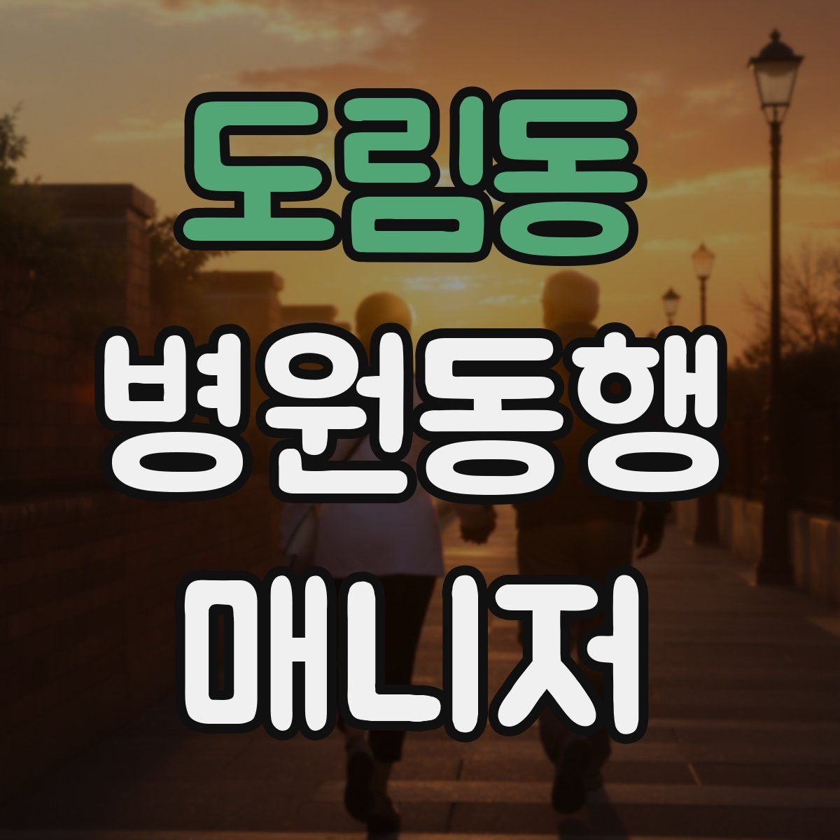 도림동 병원동행매니저 자격증