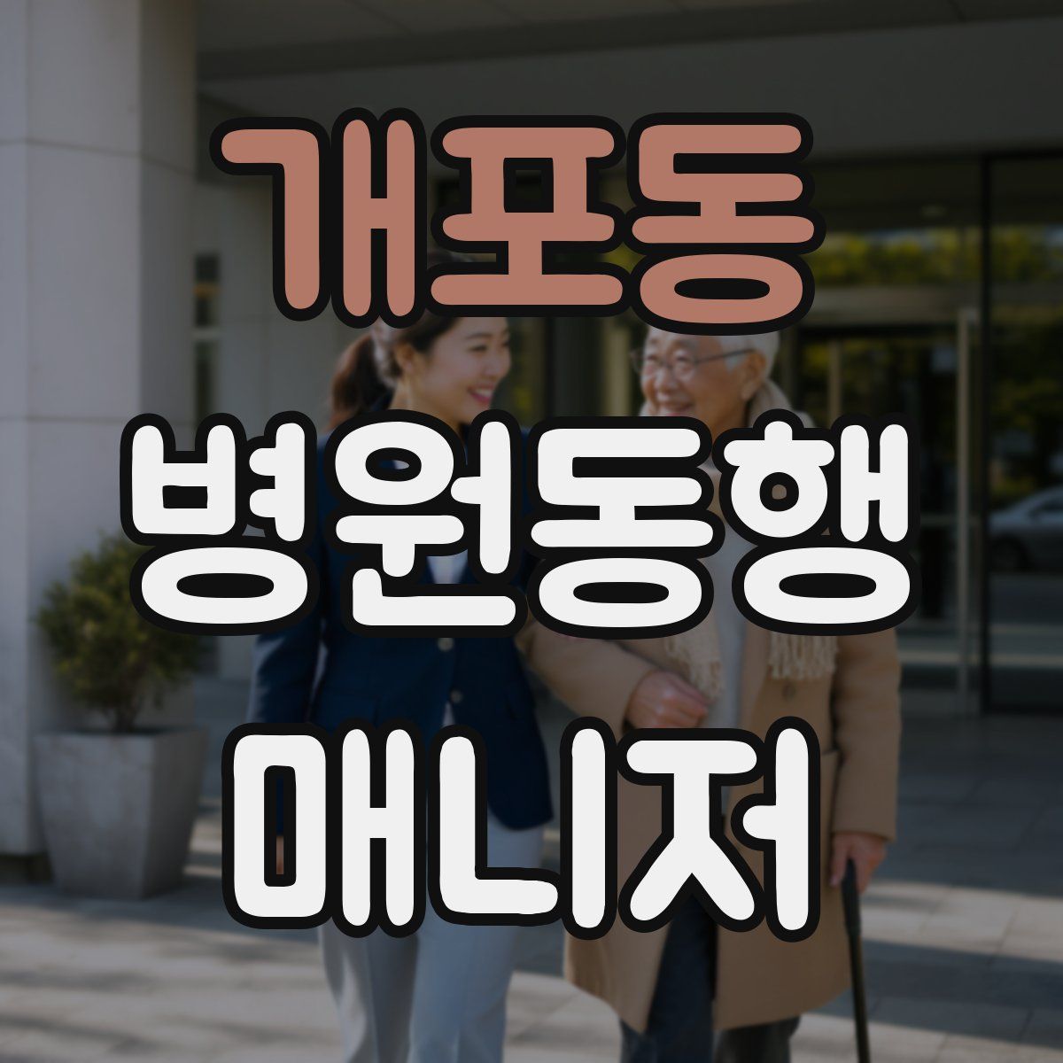 개포동 병원동행매니저 자격증