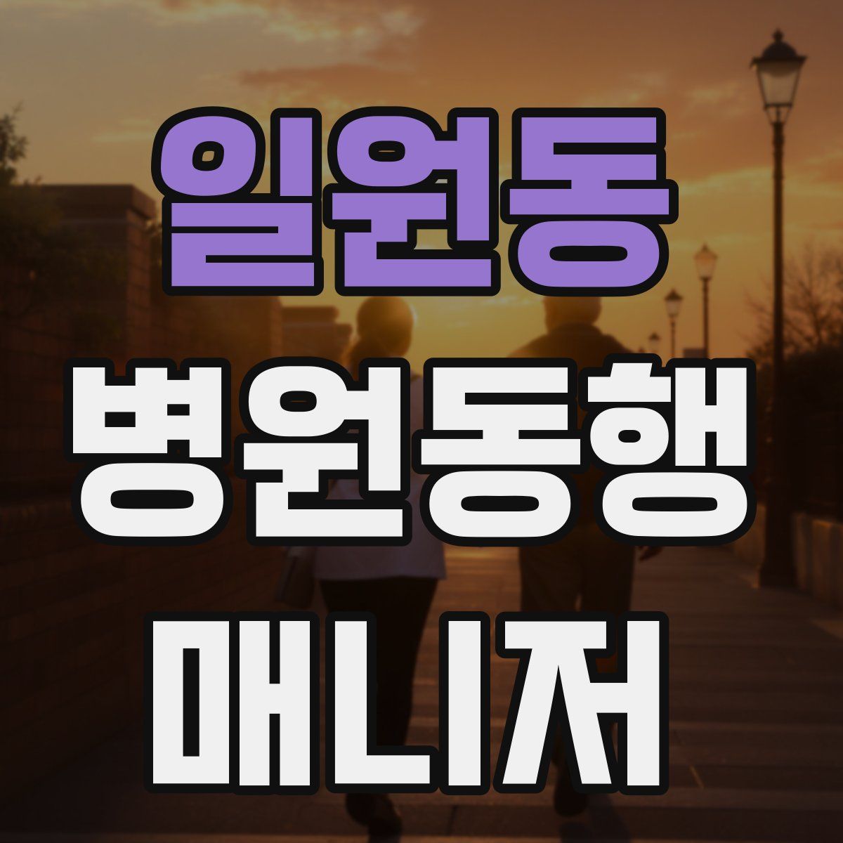 일원동 병원동행매니저 자격증