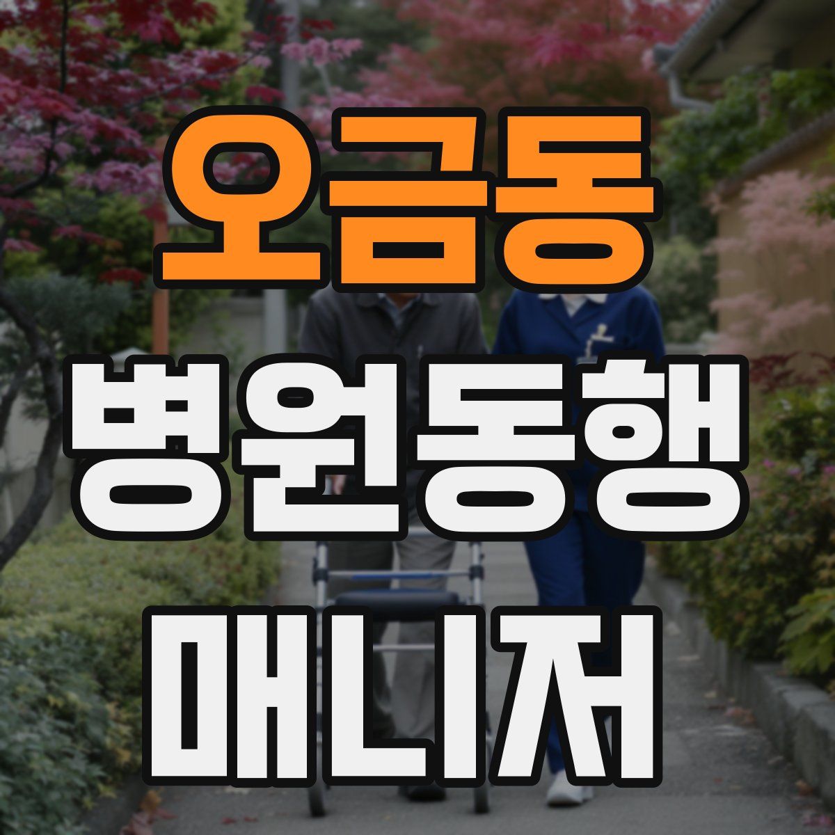 오금동 병원동행매니저 자격증