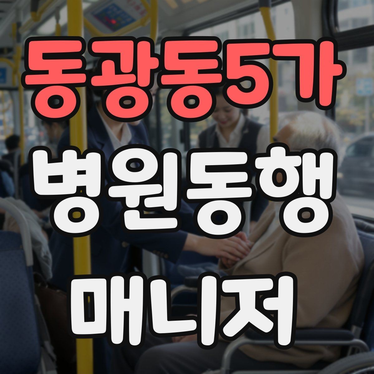 동광동5가 병원동행매니저 자격증 보호자에게 전달할 내용 정리 체크
