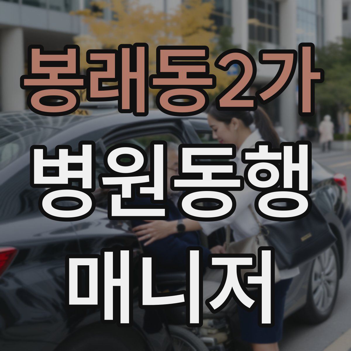 봉래동2가 병원동행매니저 자격증