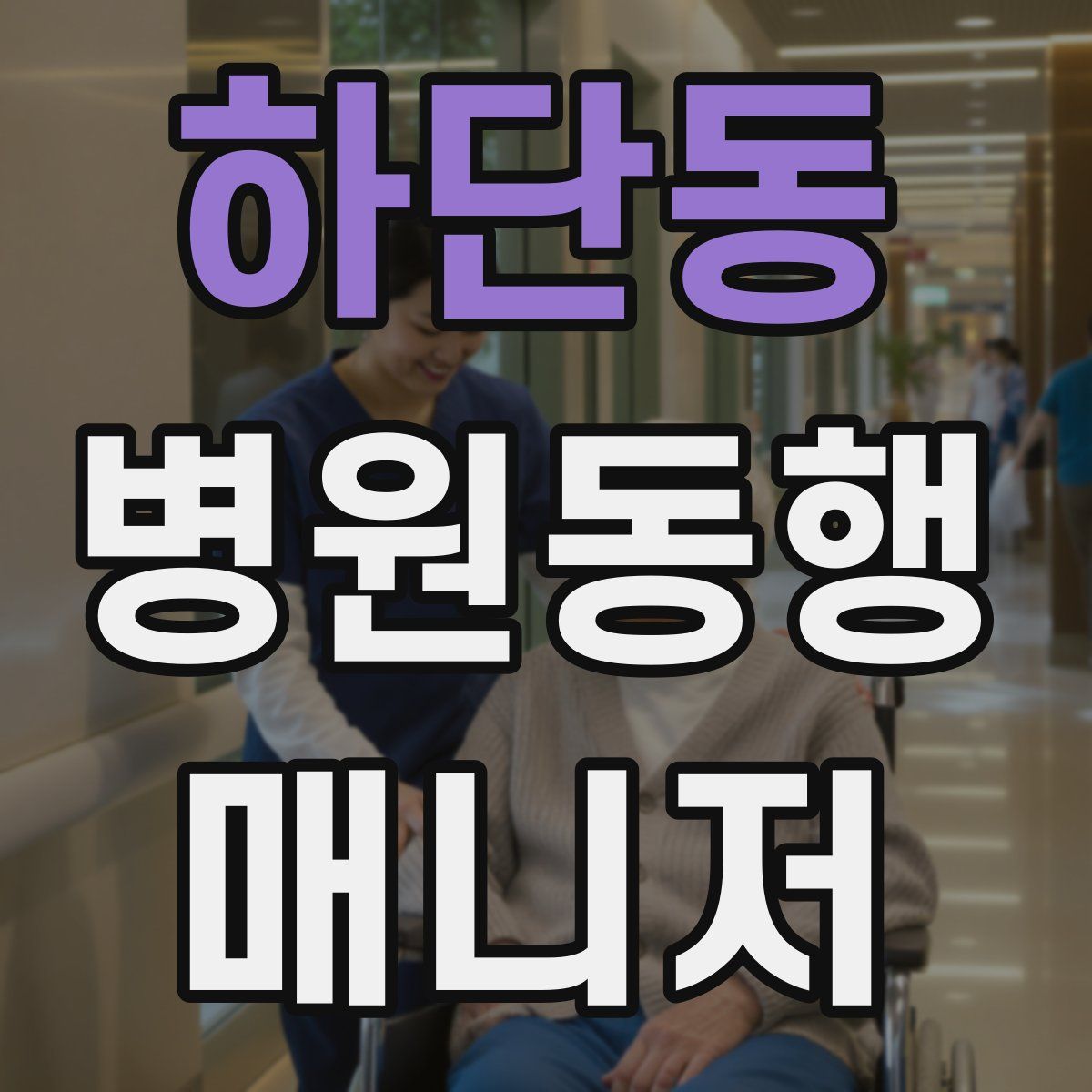 하단동 병원동행매니저 자격증
