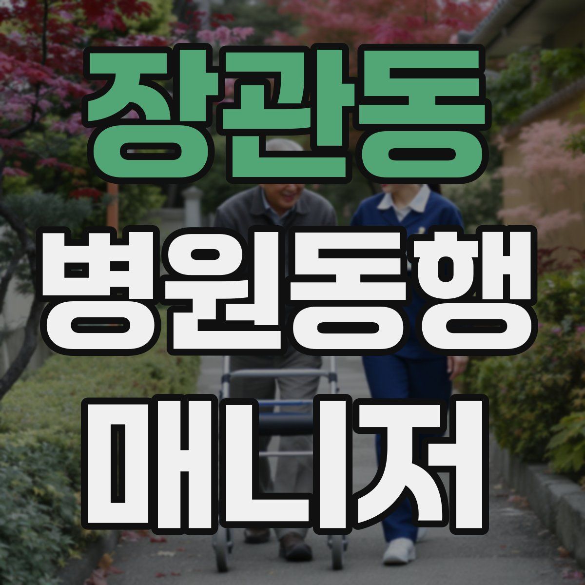 장관동 병원동행매니저 자격증