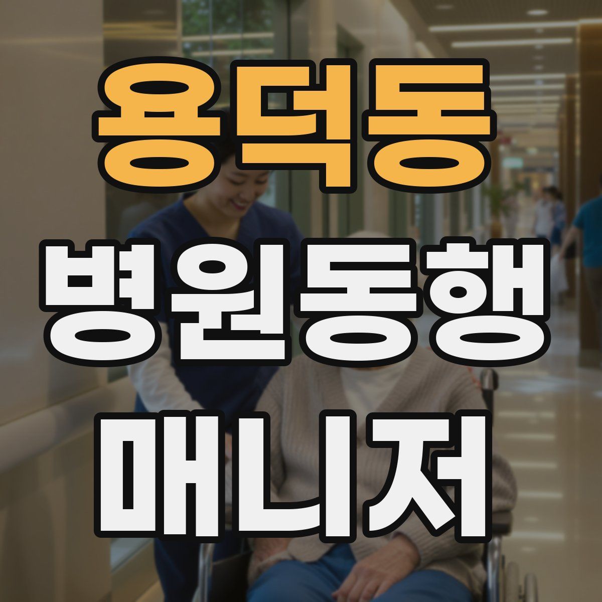 용덕동 병원동행매니저 자격증