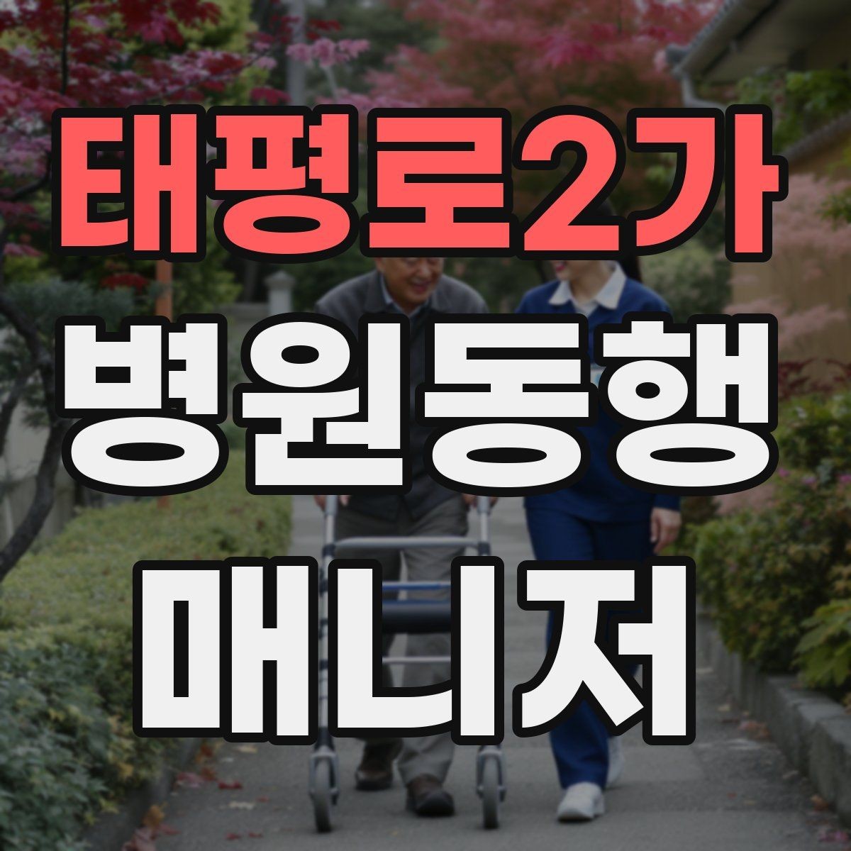 태평로2가 병원동행매니저 자격증 감염 취약 고객 동행 시 거리 두기 팁