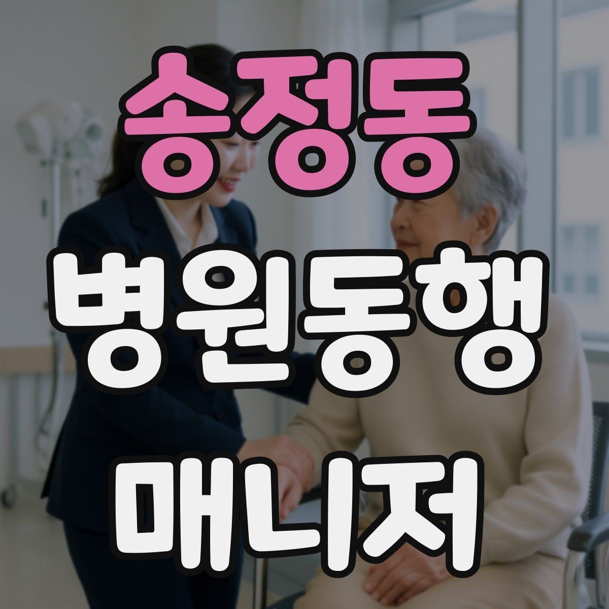 송정동 병원동행매니저 자격증 검사 동행과 진료 동행 차이