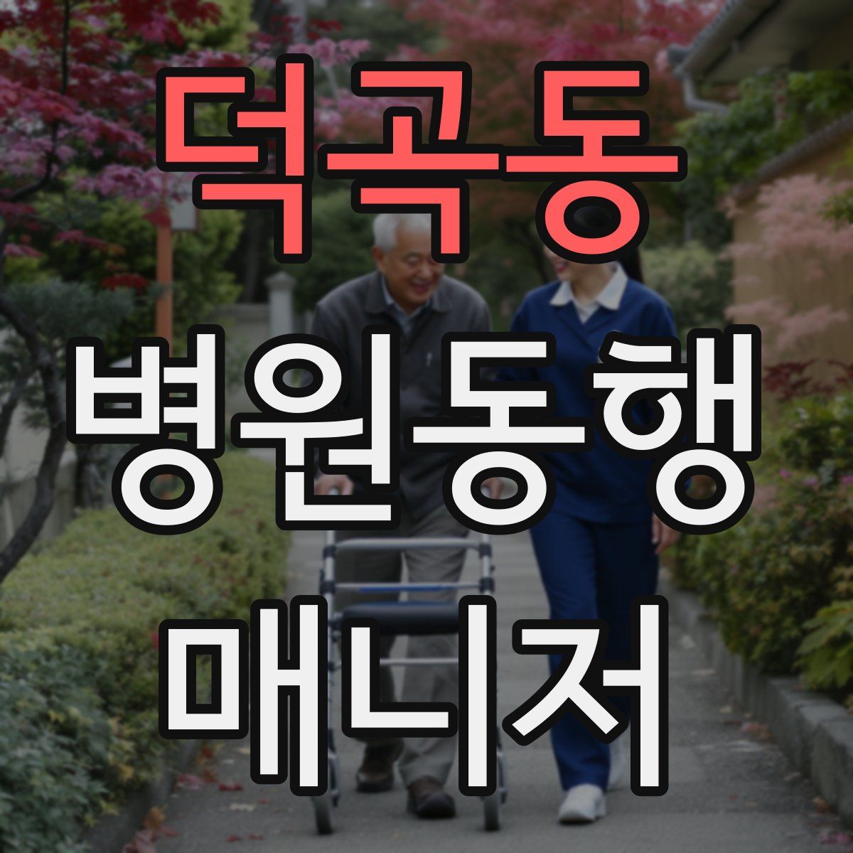 덕곡동 병원동행매니저 자격증