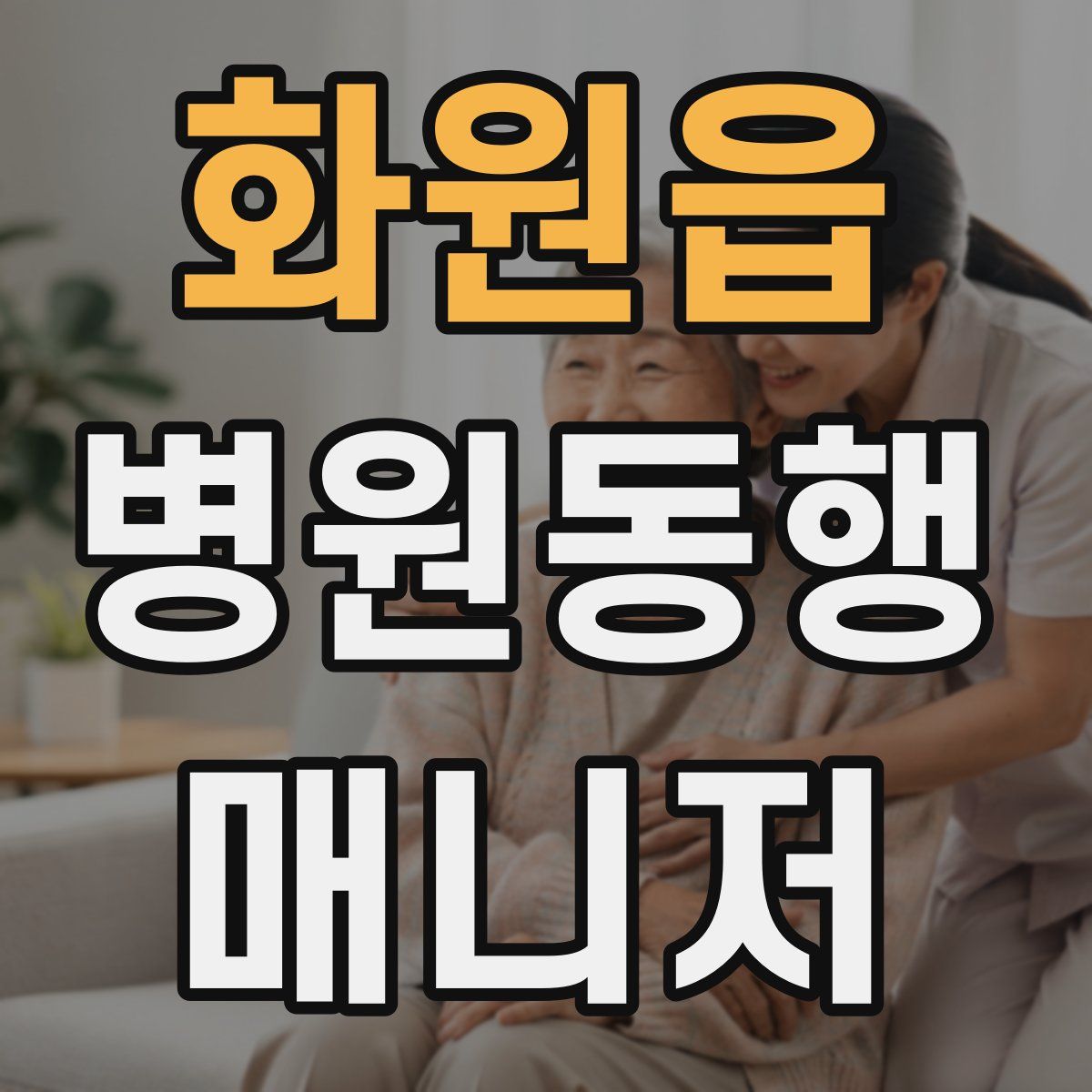화원읍 병원동행매니저 자격증