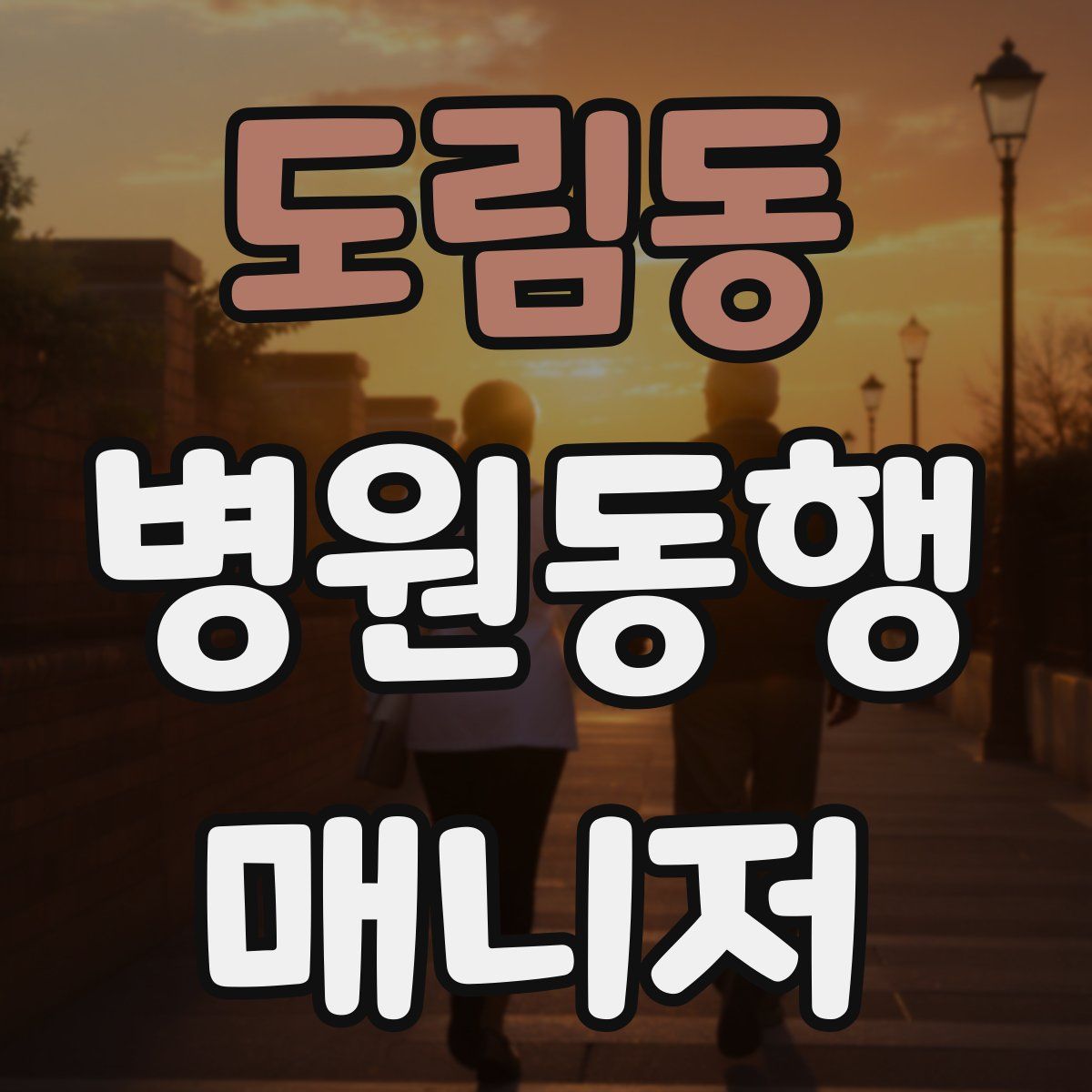 도림동 병원동행매니저 자격증