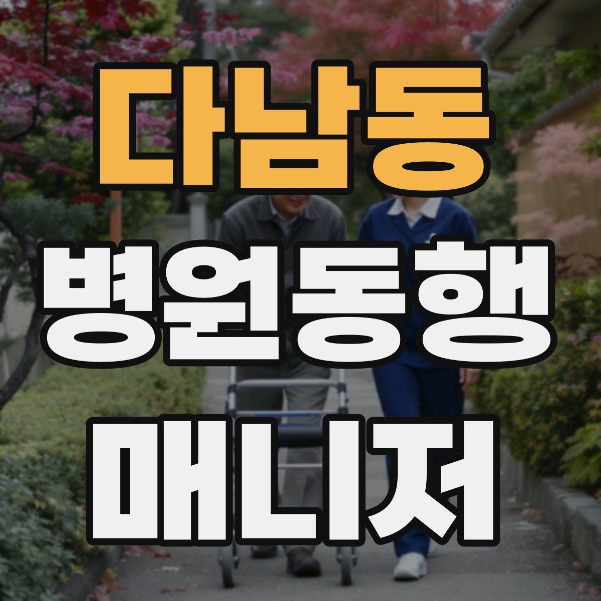 다남동 병원동행매니저 자격증 동행 전 안내 메시지를 간단히 쓰는 법