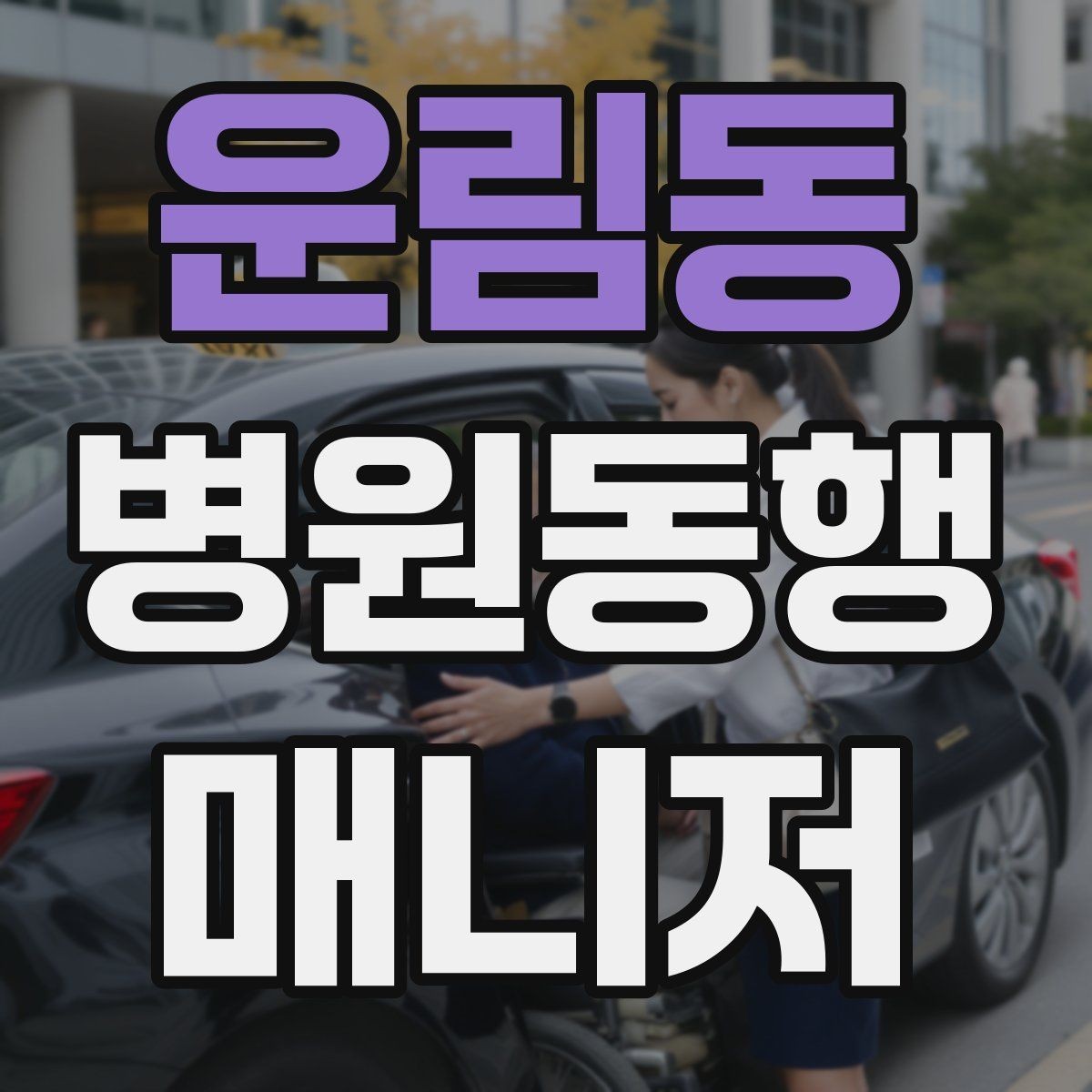 운림동 병원동행매니저 자격증 휠체어 이용 고객 동행의 기본
