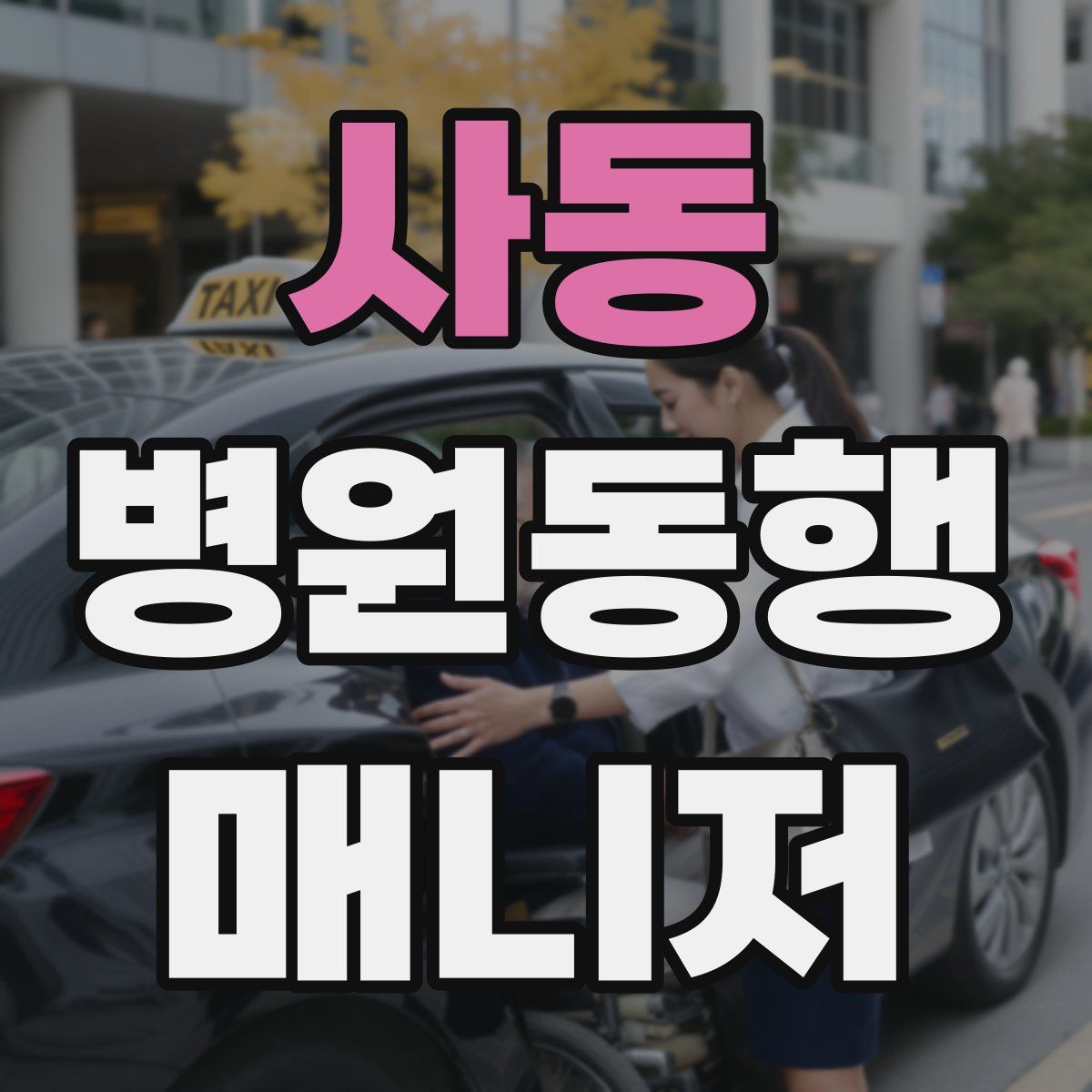 사동 병원동행매니저 자격증