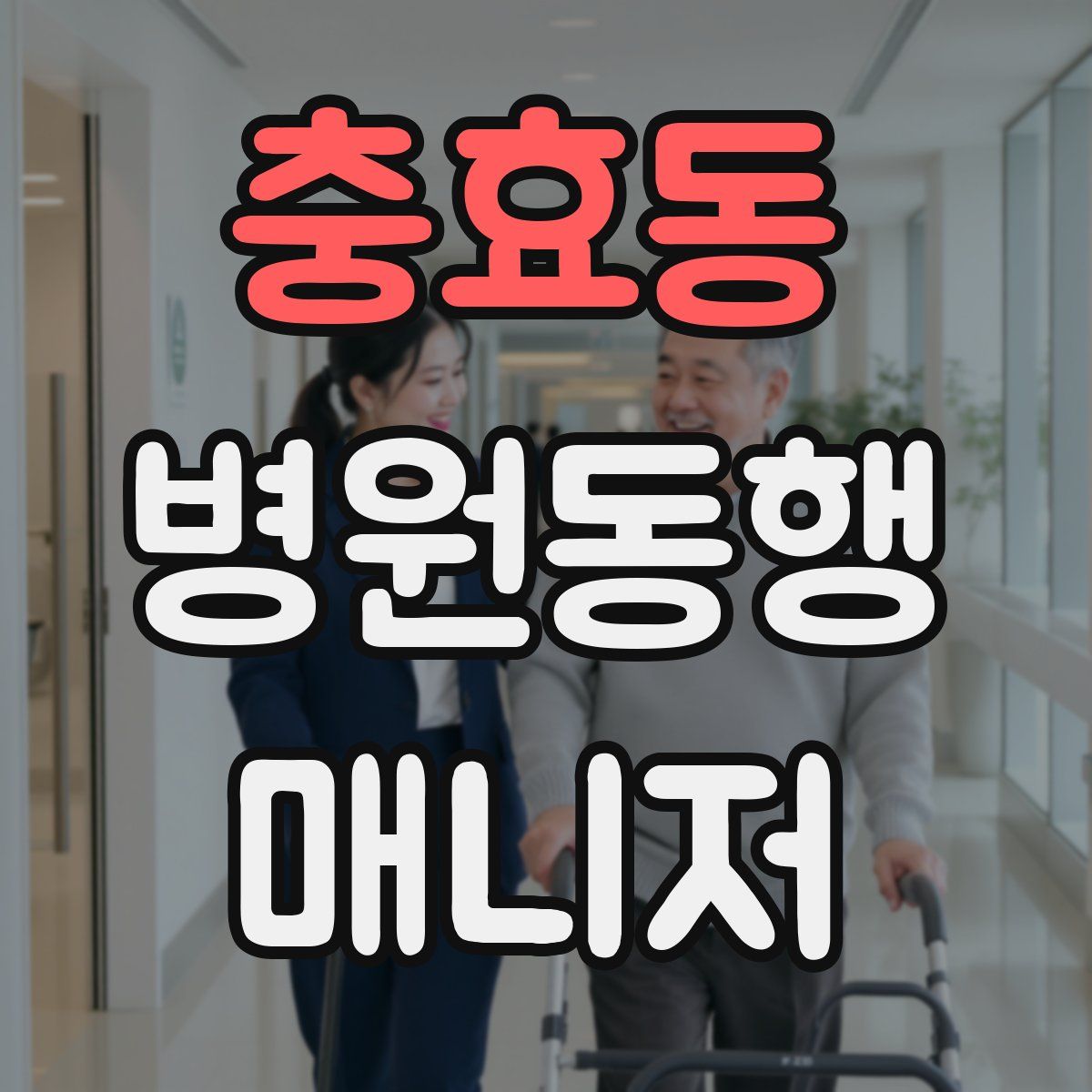 충효동 병원동행매니저 자격증