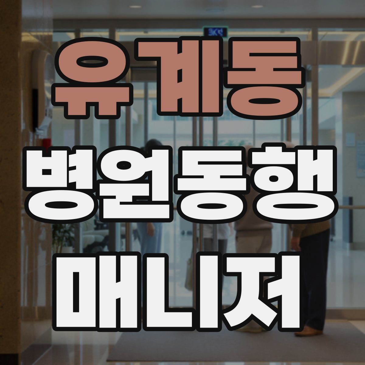 유계동 병원동행매니저 자격증 진료과 이동이 많을 때 시간 관리