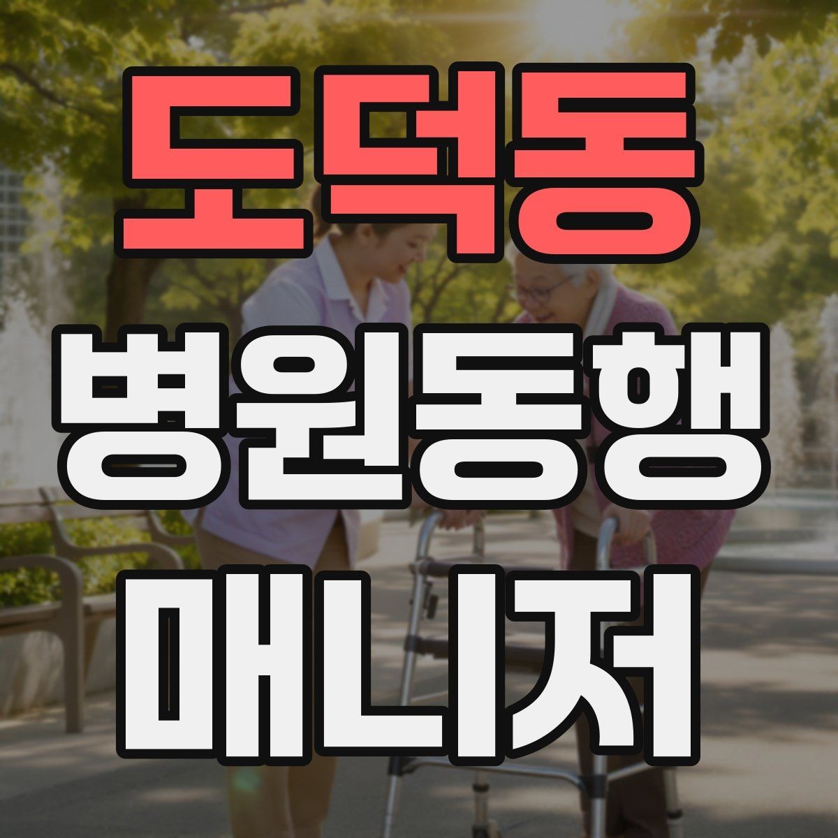 도덕동 병원동행매니저 자격증 자차 동행이 포함될 때 주의사항
