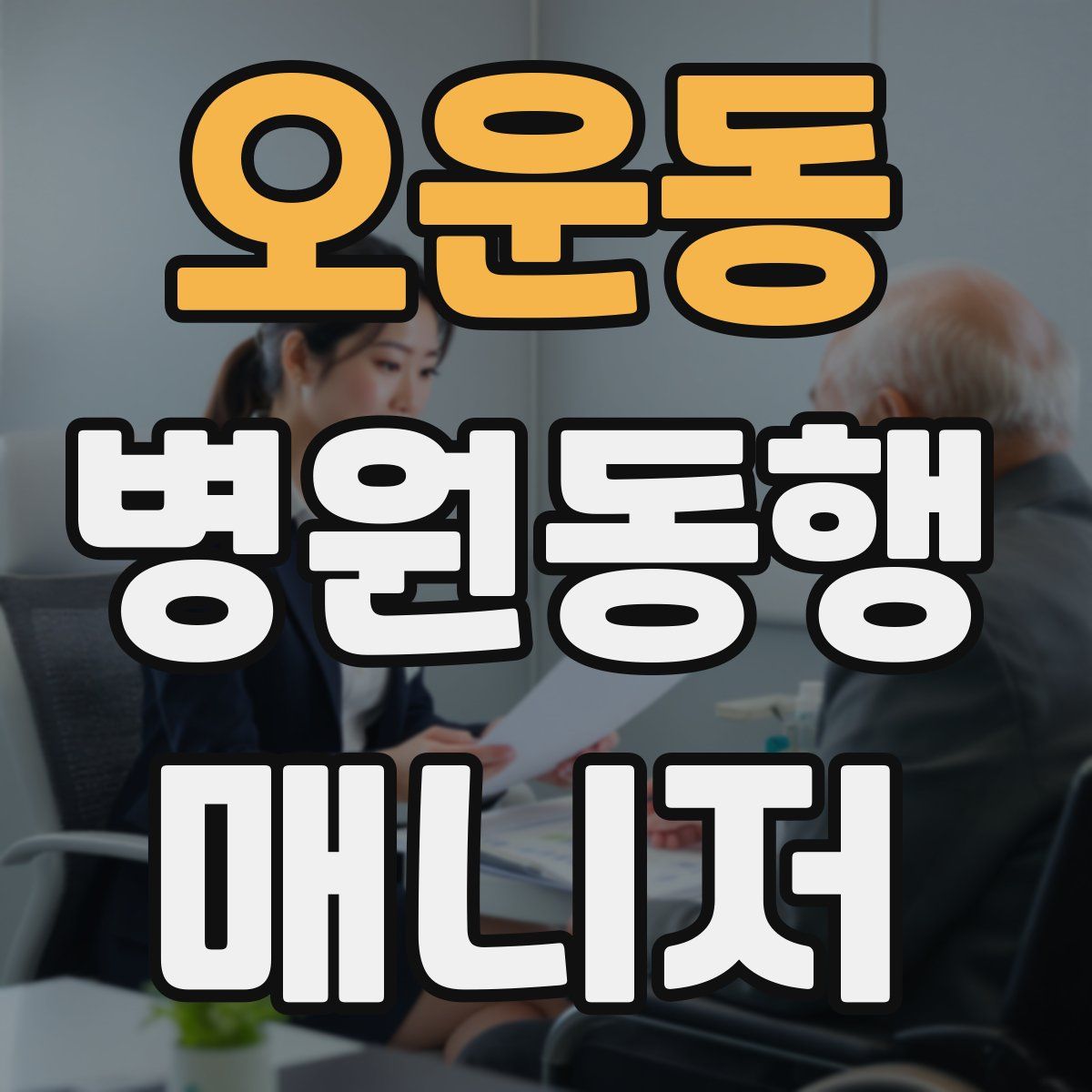 오운동 병원동행매니저 자격증