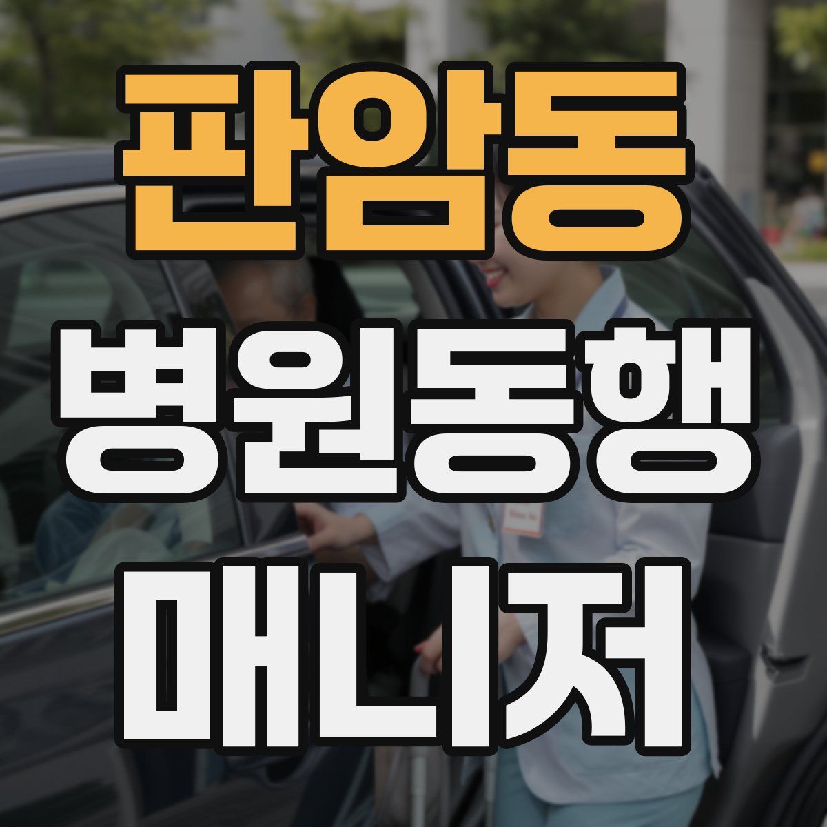 판암동 병원동행매니저 자격증