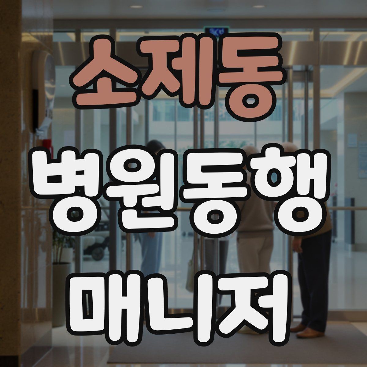 소제동 병원동행매니저 자격증 의료행위와 구분해야 하는 이유